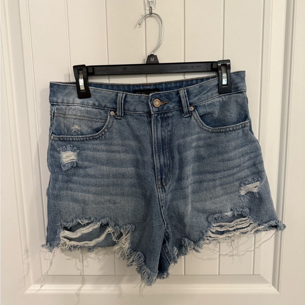 Denim Distressed Women Shorts